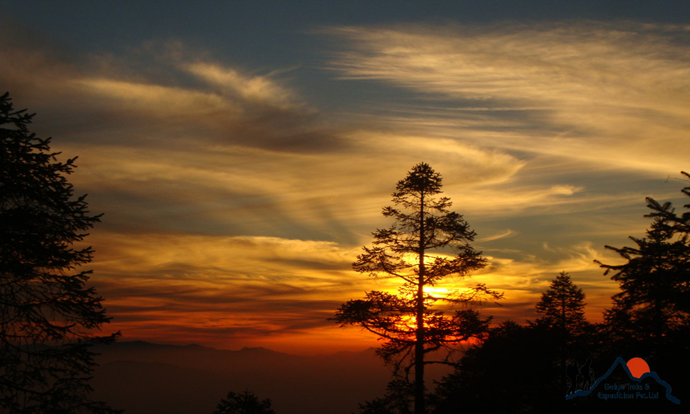 sunrise from Thadepati