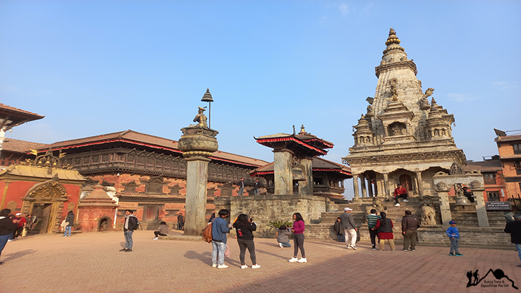 Sightseeing in the Bhaktapur Durbar Square